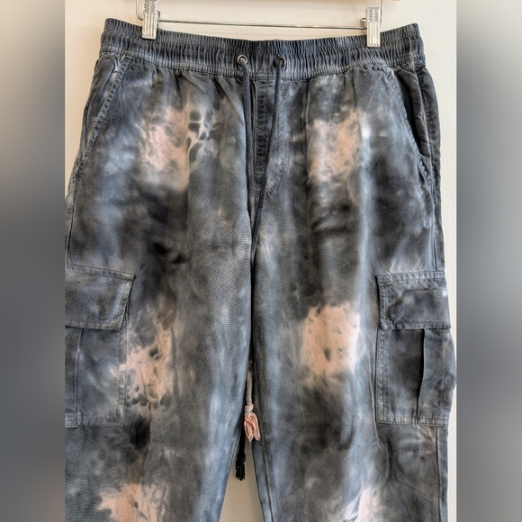 Anthropologie x Sanctuary Tie Dye Cargo Jogger Pants Size L Bohemian Casual - Picture 3 of 15